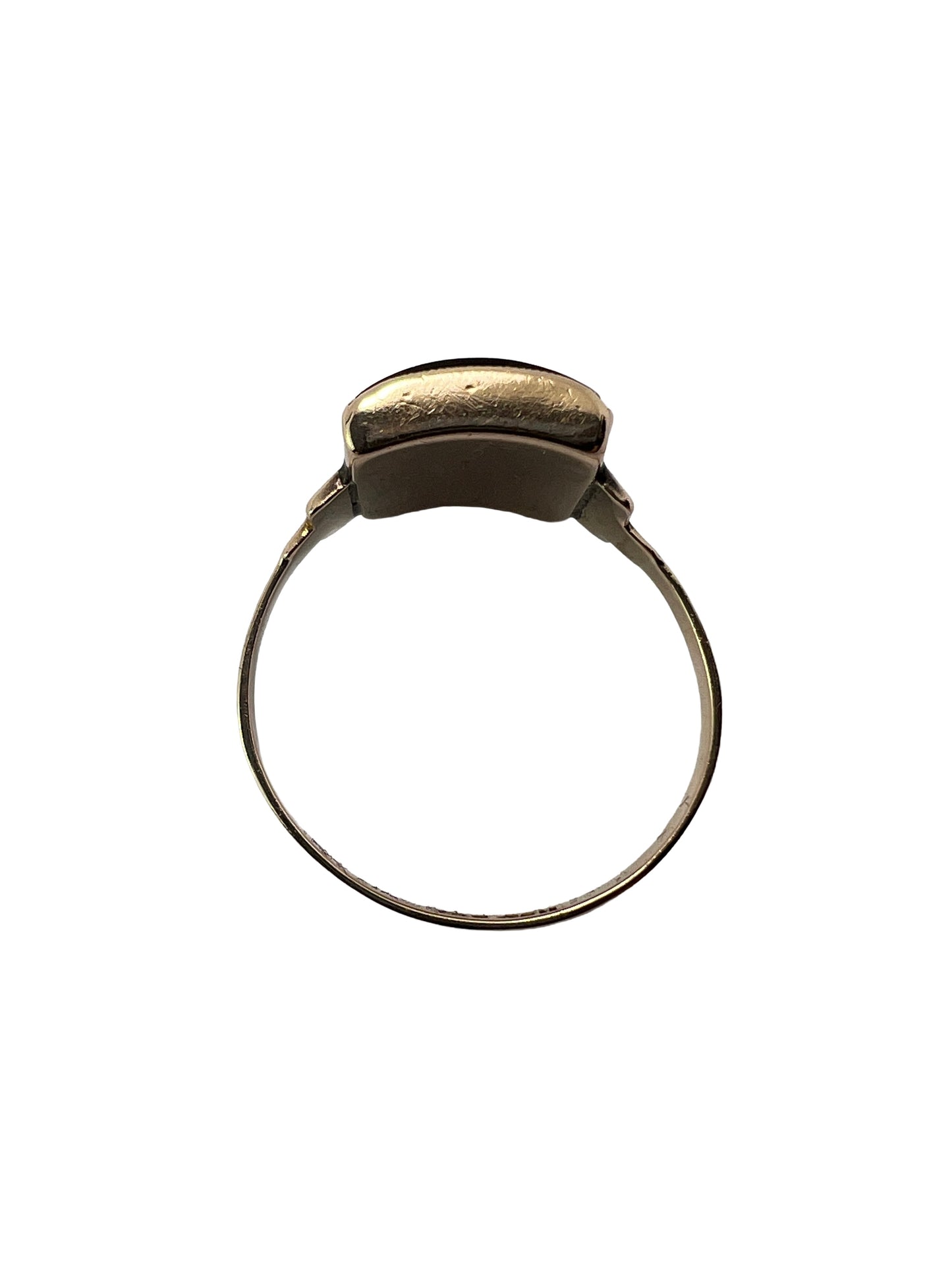 Vintage 9CT Gold Onyx Crab Cancer Zodiac Ring