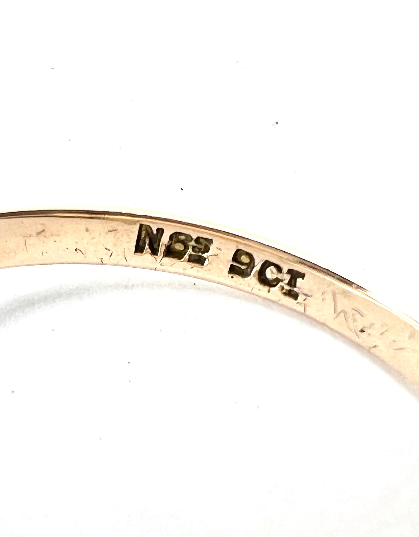 Vintage 9CT Gold Onyx Crab Cancer Zodiac Ring