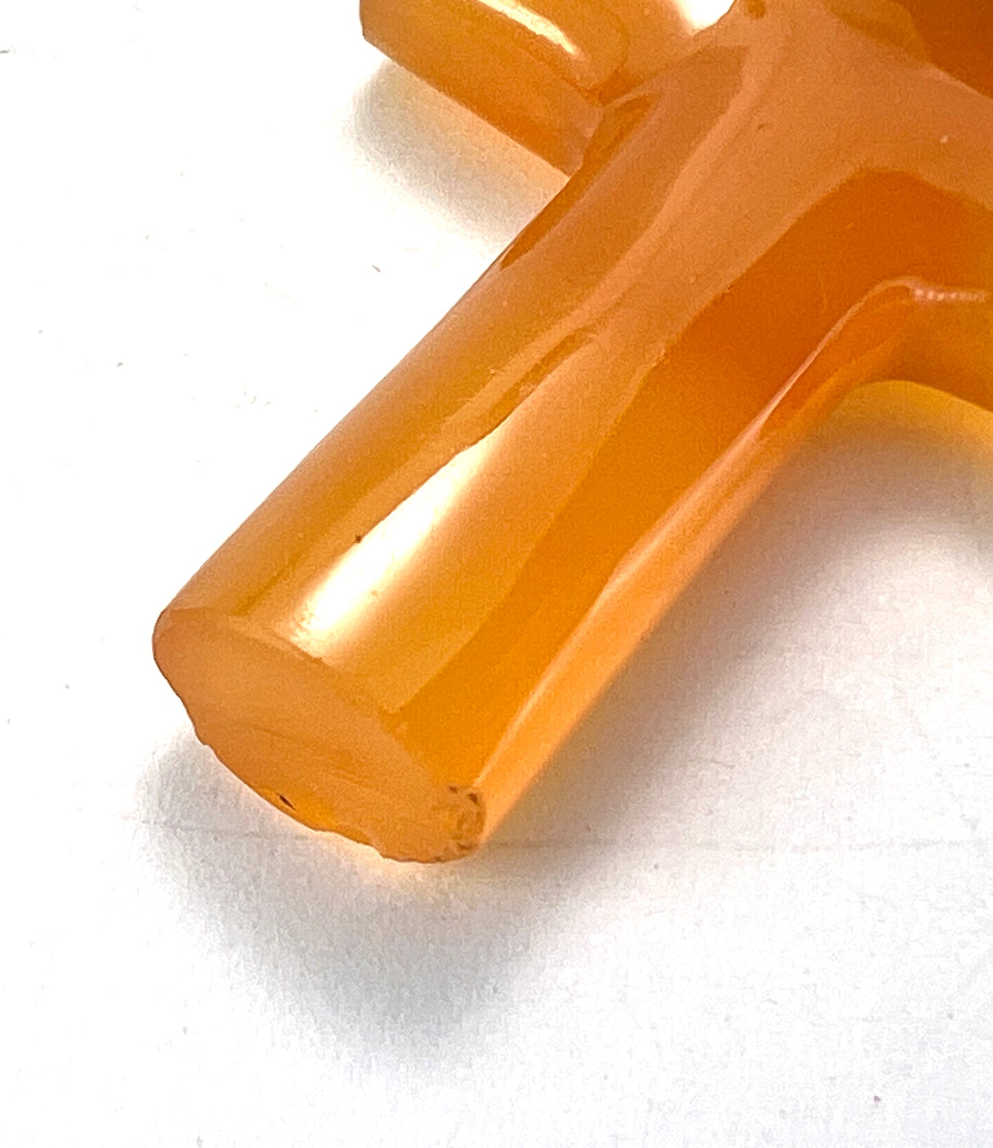 Victorian Gold Carved Agate Cross Pendant