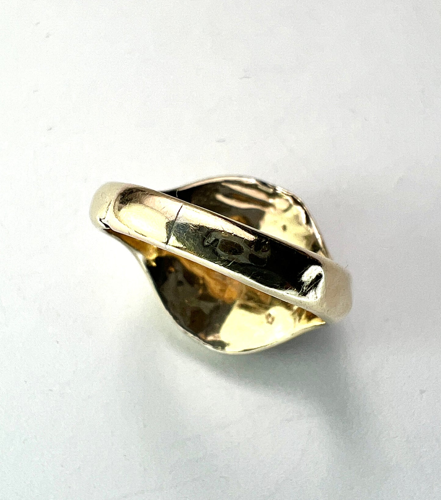 1939 Vintage 9CT Gold Carnelian Jasper Solitaire Gold Signet Ring