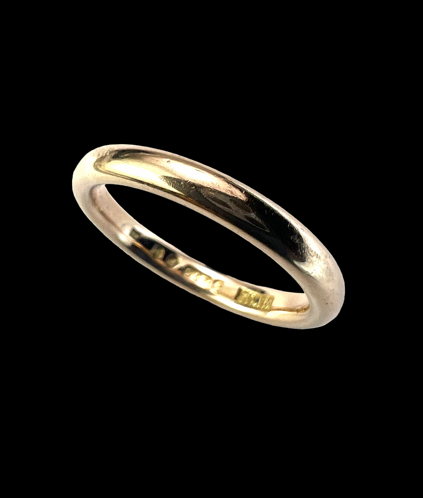 1941 Vintage 9CT Gold Plain Stacking Ring • Wedding Band