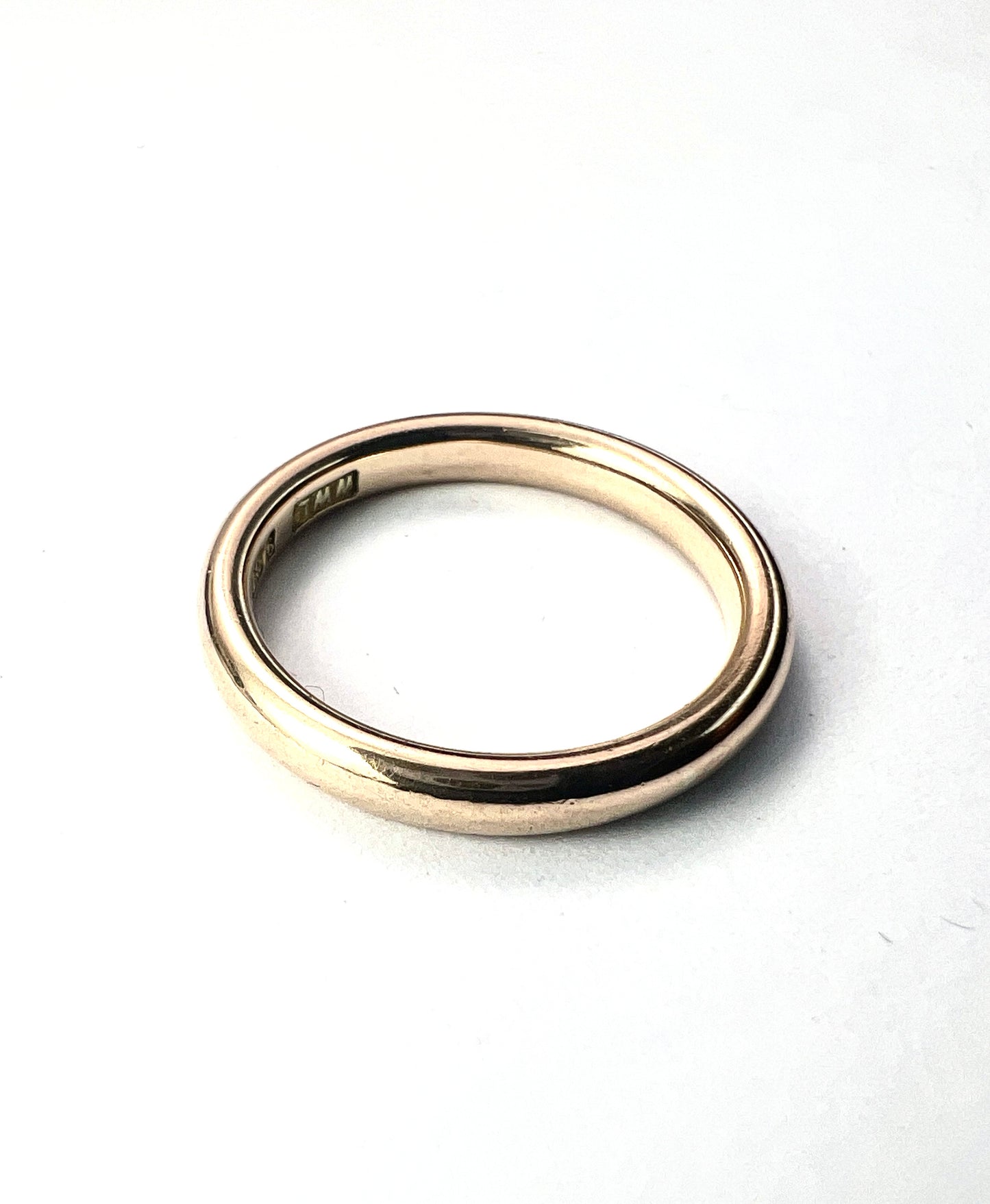 1941 Vintage 9CT Gold Plain Stacking Ring • Wedding Band