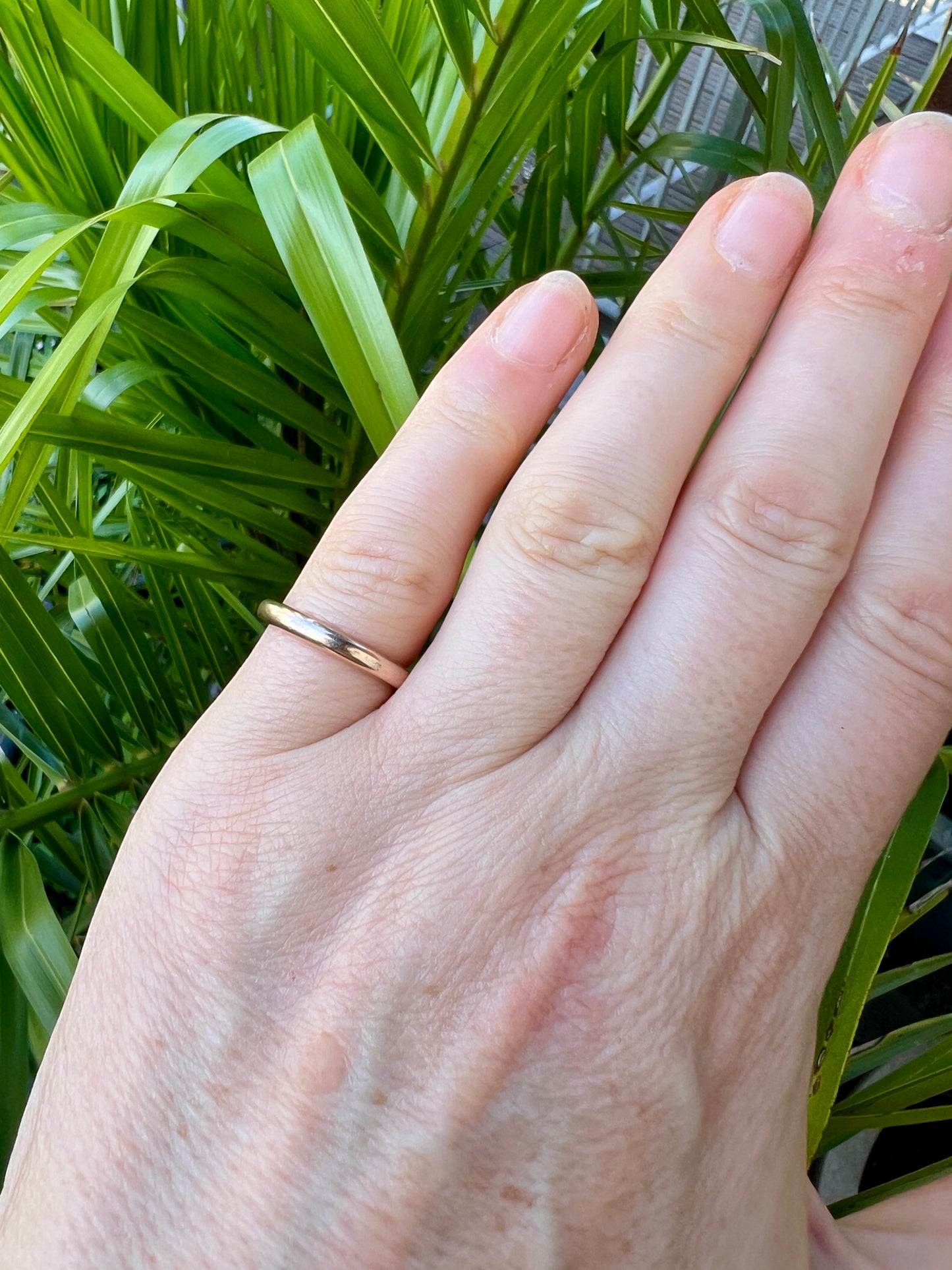 1941 Vintage 9CT Gold Plain Stacking Ring • Wedding Band