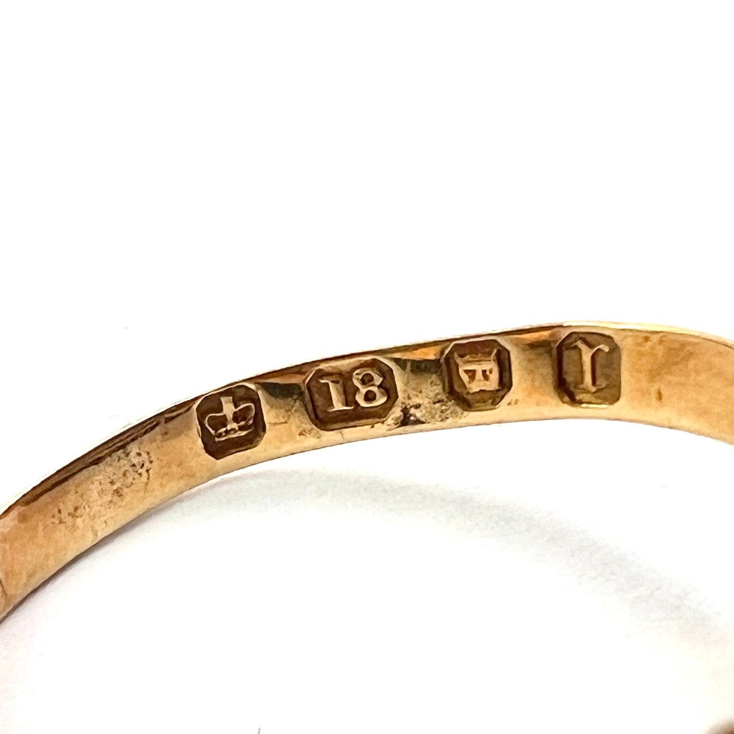 Victorian 18CT Gold Sardonyx and Pearl Memorial Ring