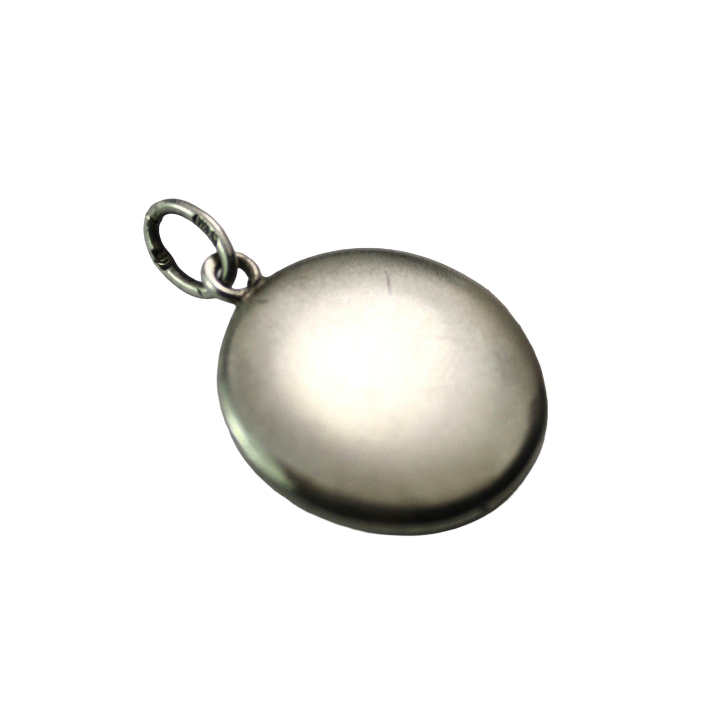Art Nouveau Jugendstil Pearl and Paste Silver Pendant
