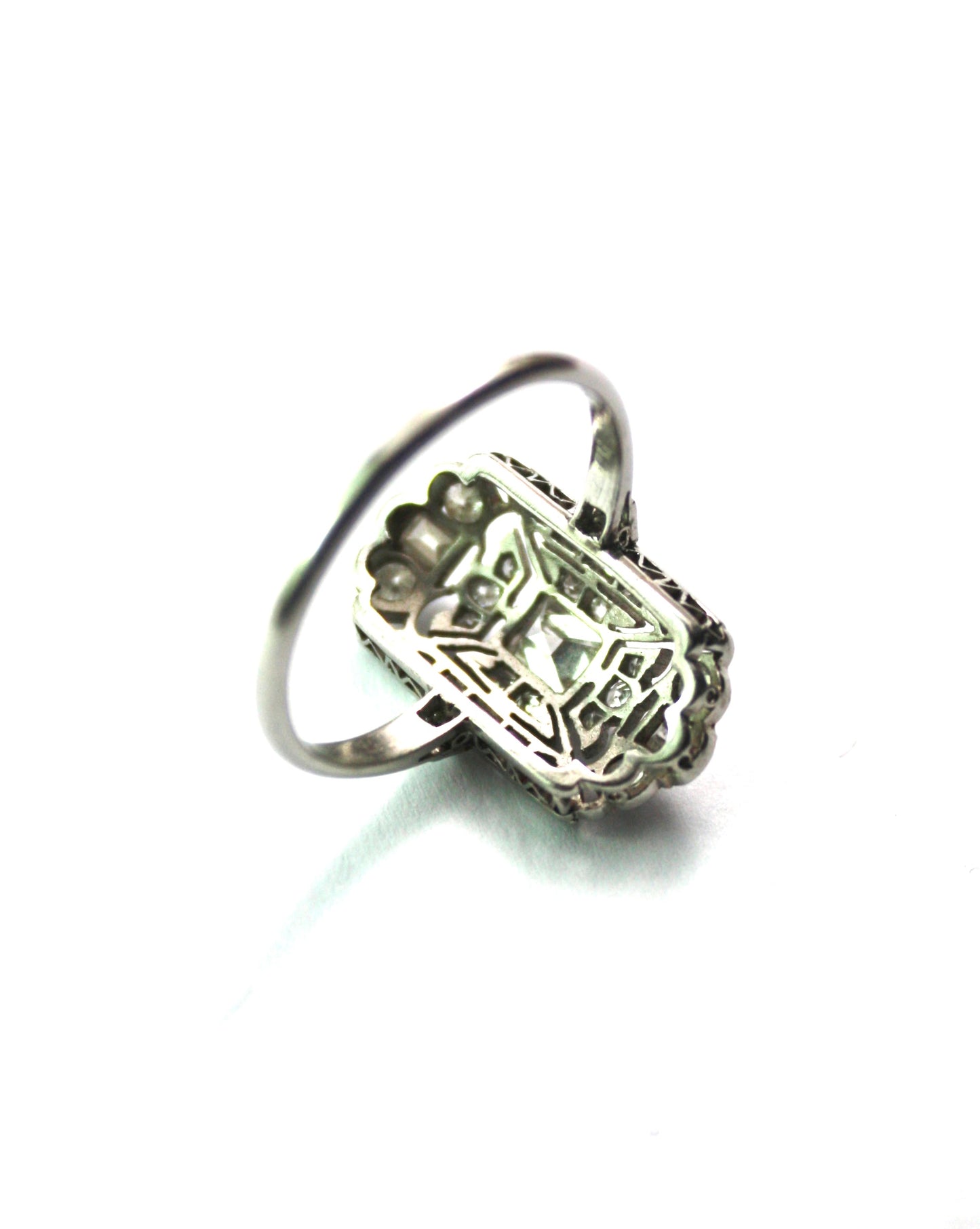 Original Art Deco Diamond Platinum Ring