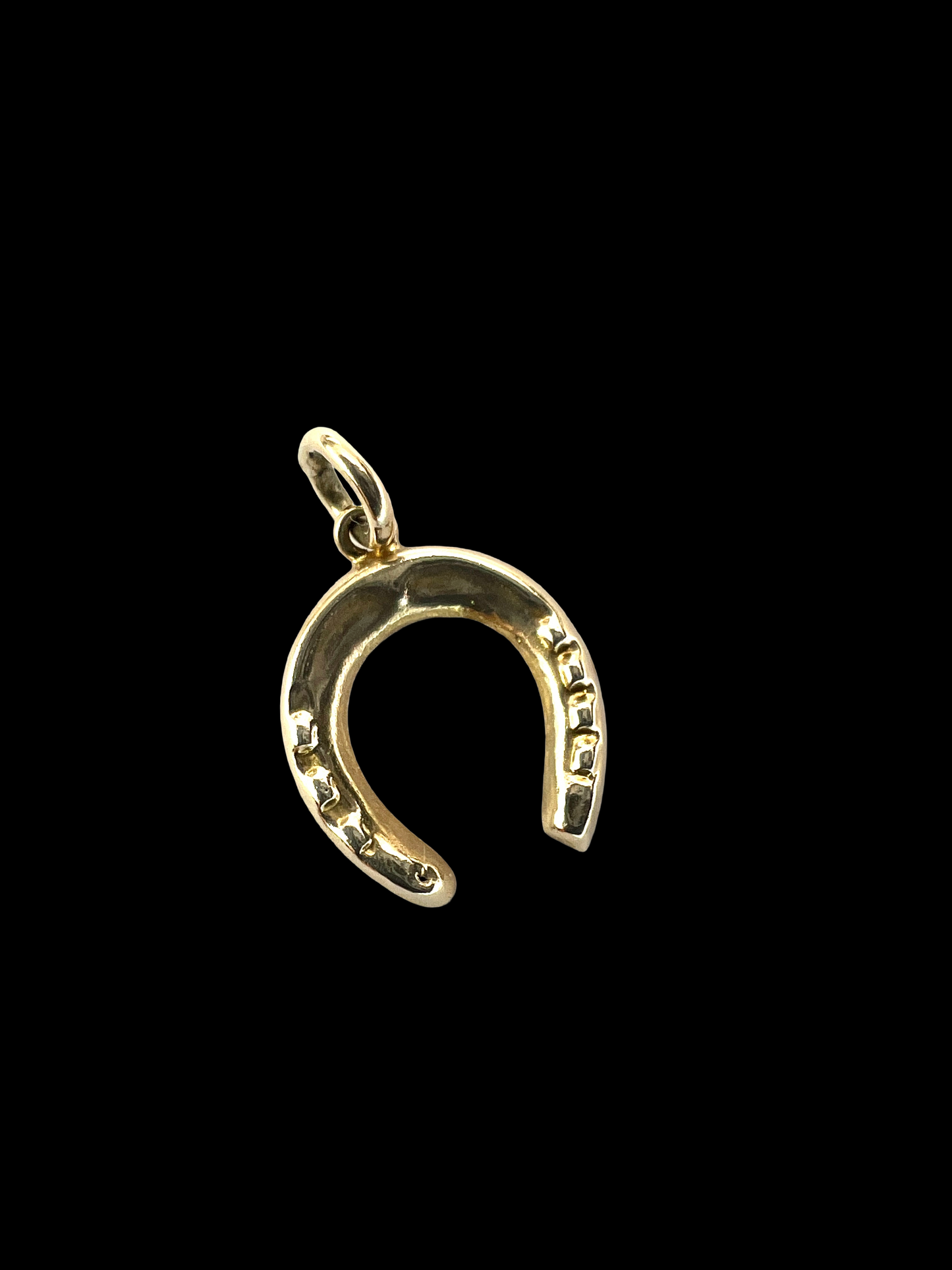 Vintage 1948 9CT Gold Lucky Horseshoe Charm Pendant
