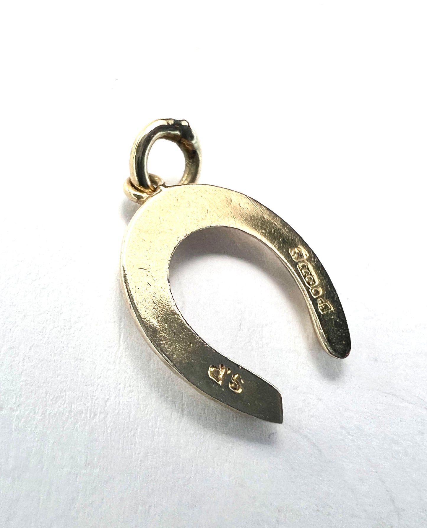 Vintage 1948 9CT Gold Lucky Horseshoe Charm Pendant