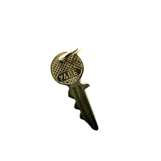 Tiny Vintage Solid 9CT Gold Yale Key Pendant