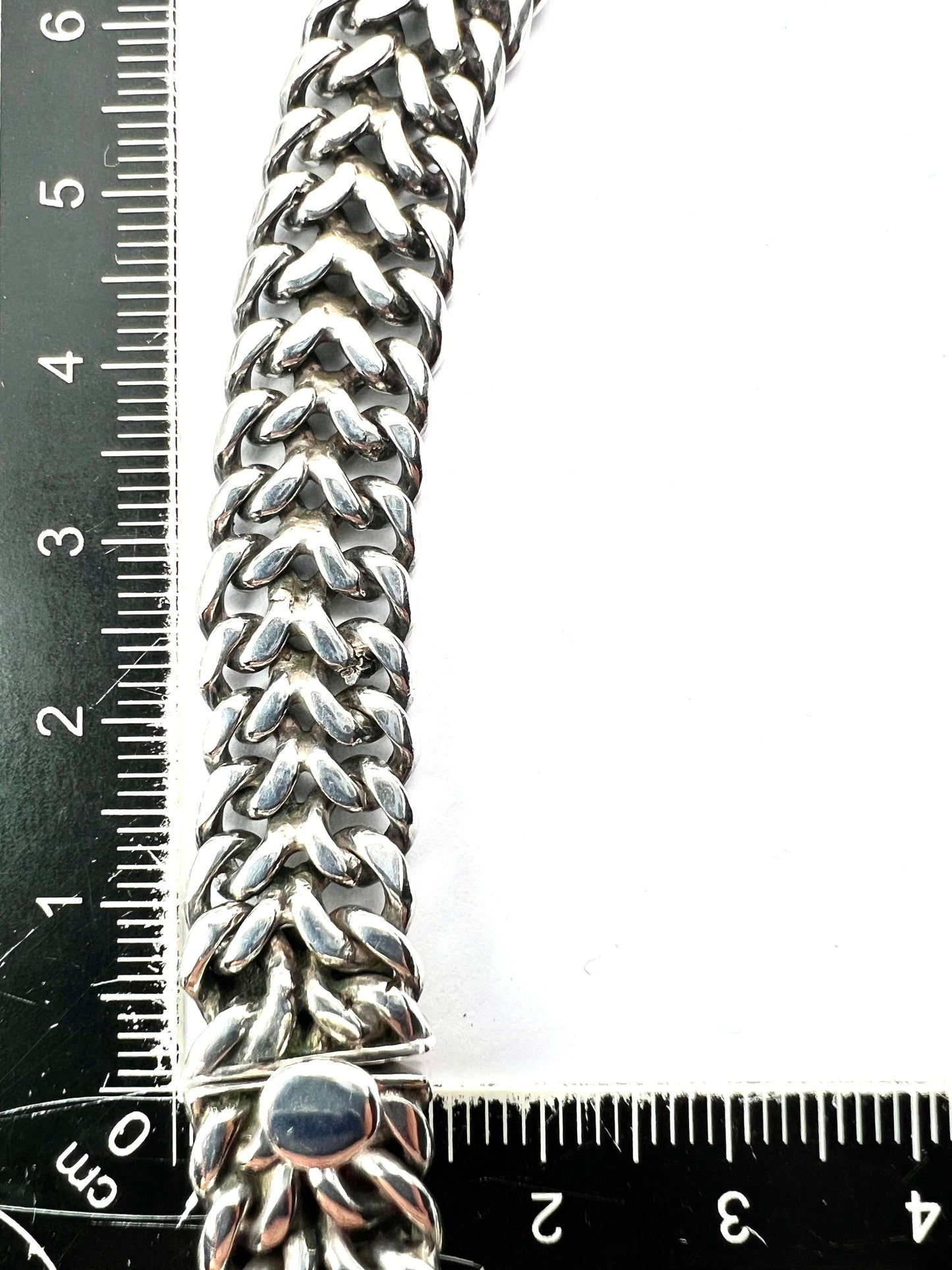 Vintage Taxco Woven Foxtail Silver Necklace