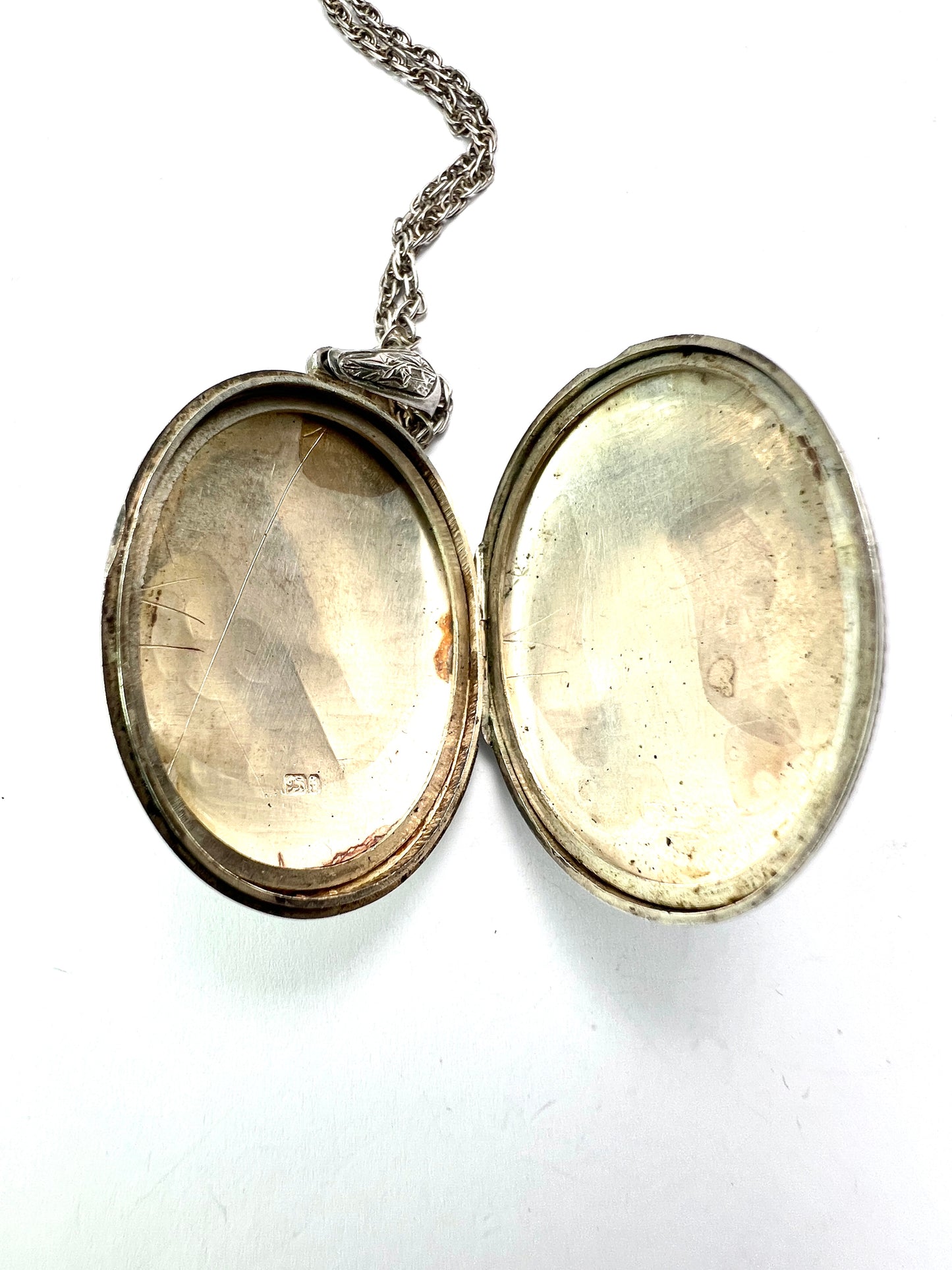1880 Antique Victorian Large Silver Locket