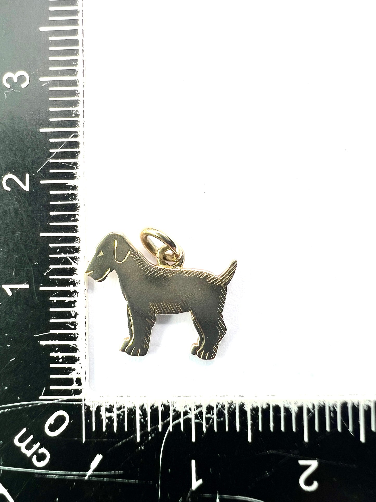 Vintage 9CT Gold Puppy Dog Charm Pendant