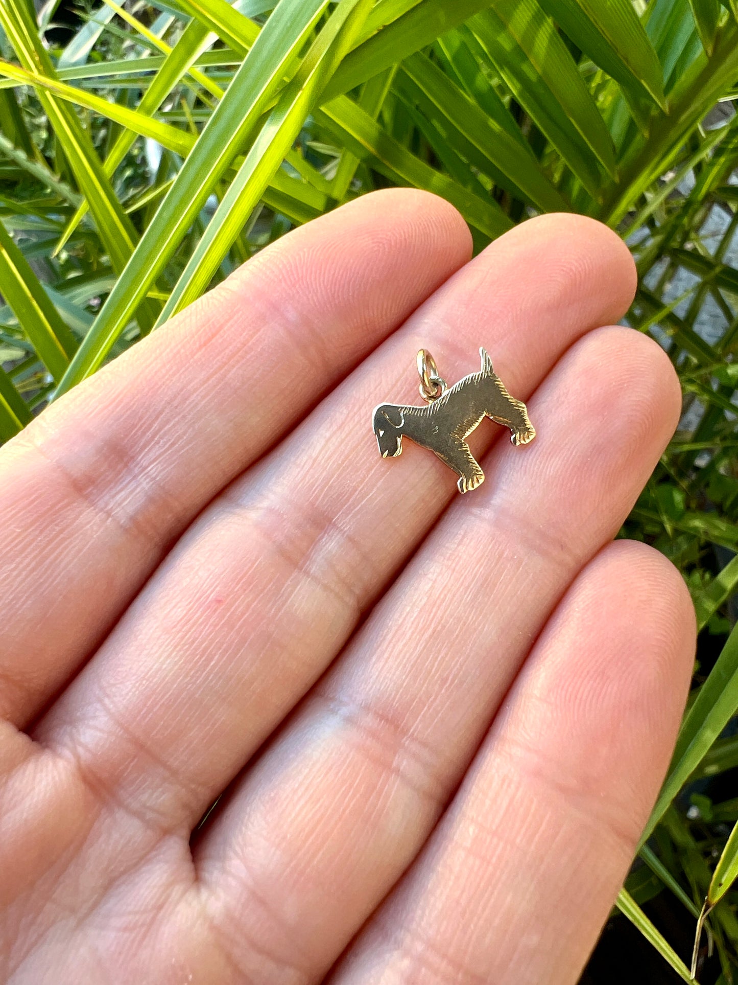 Vintage 9CT Gold Puppy Dog Charm Pendant