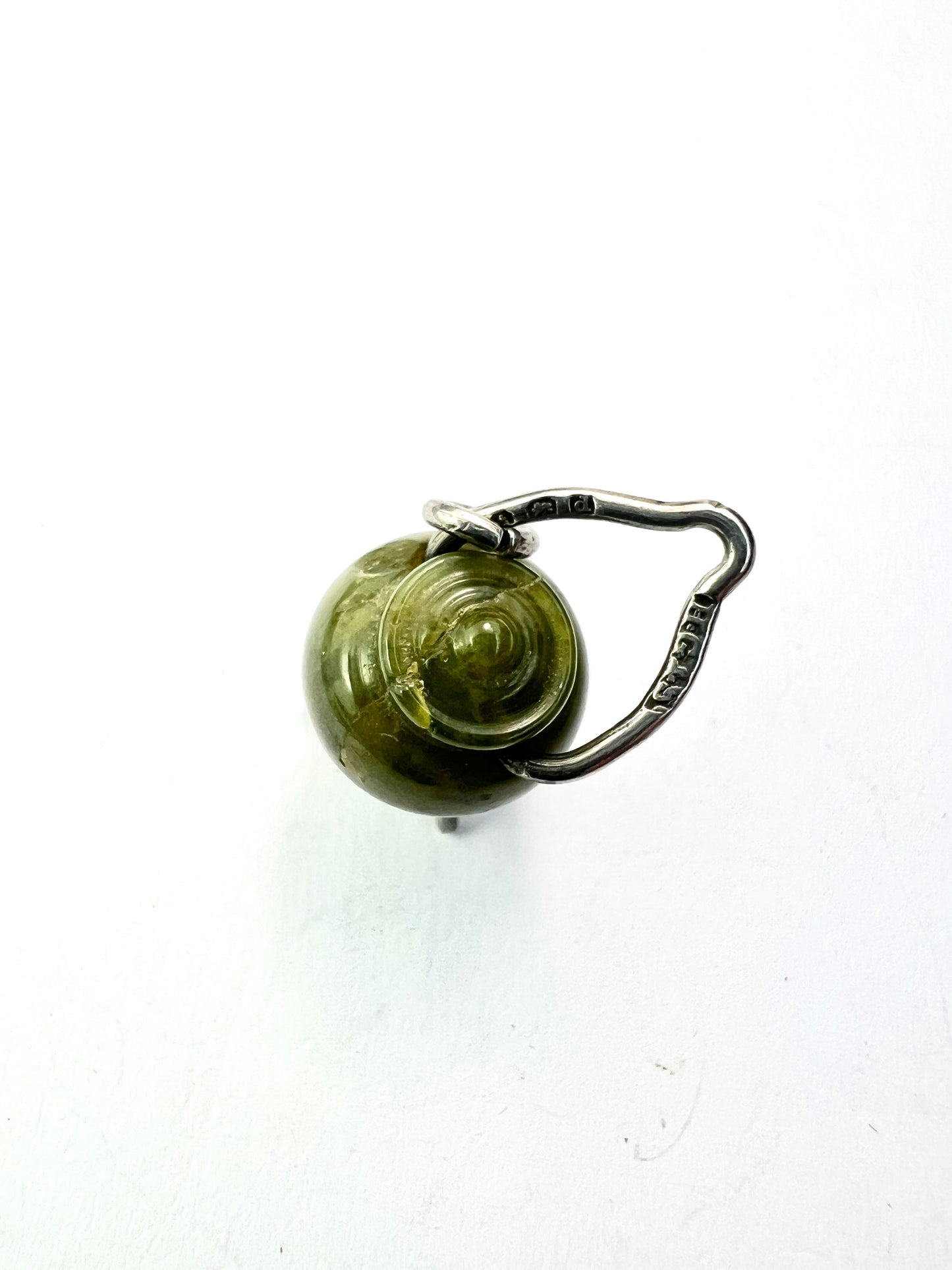 Rare Antique 1903 Silver Cauldron Pendant Charm