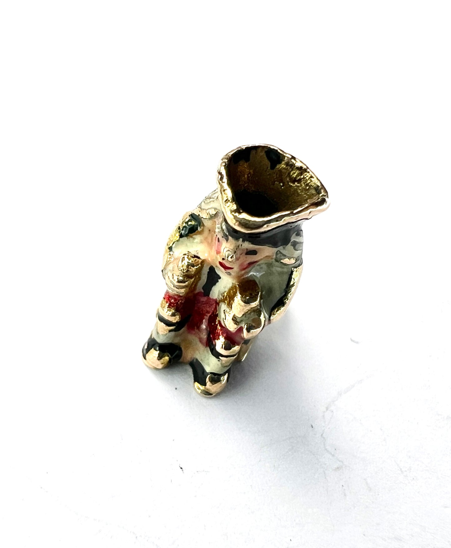 1959 Vintage 9CT Gold Enamel Toby Jug Charm