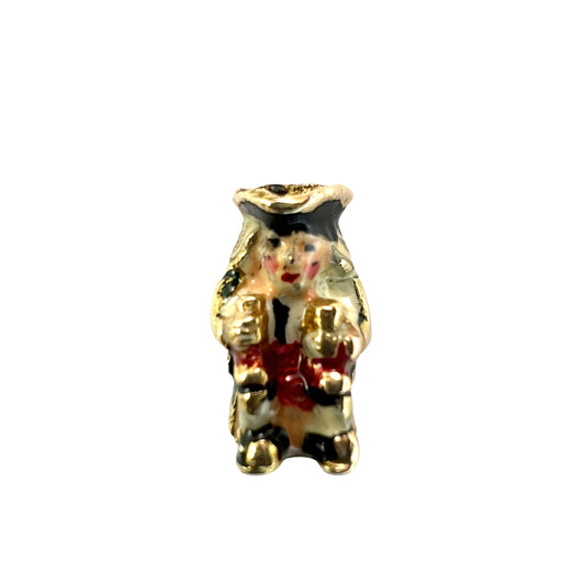 1959 Vintage 9CT Gold Enamel Toby Jug Charm