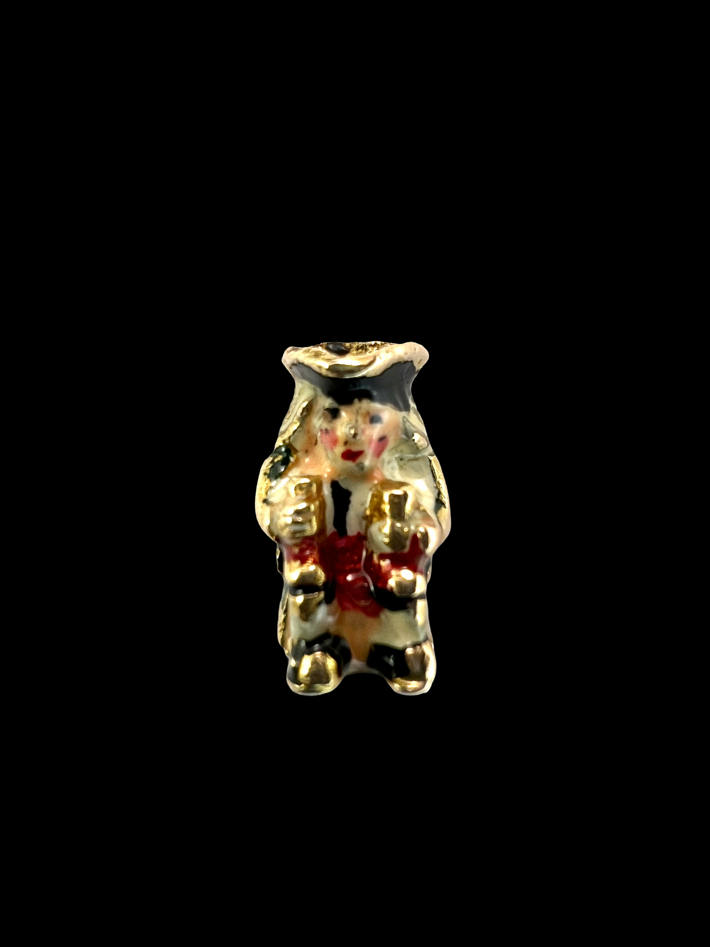 1959 Vintage 9CT Gold Enamel Toby Jug Charm