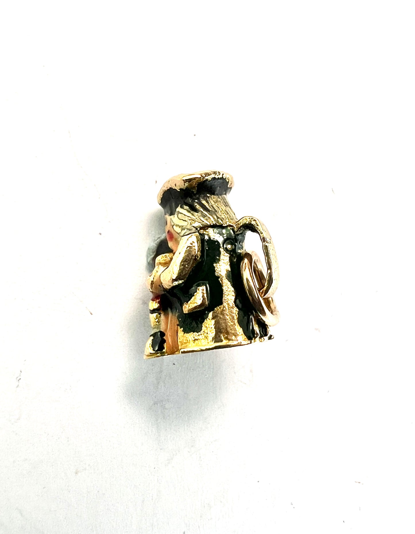 1959 Vintage 9CT Gold Enamel Toby Jug Charm