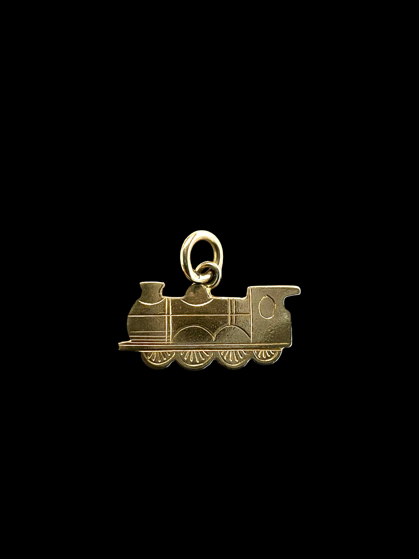 Vintage 9CT Gold Locomotive Steam Train Charm Pendant