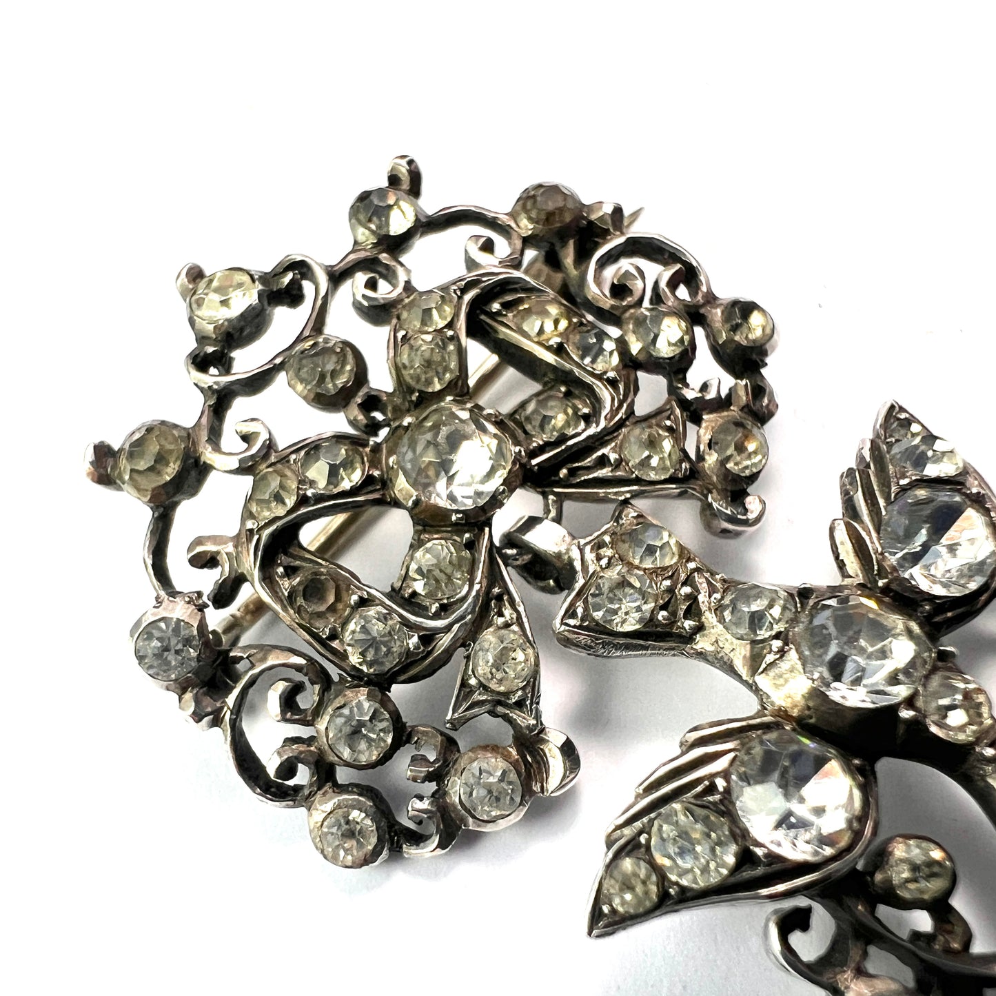 Georgian Silver Paste Saint Esprit Brooch