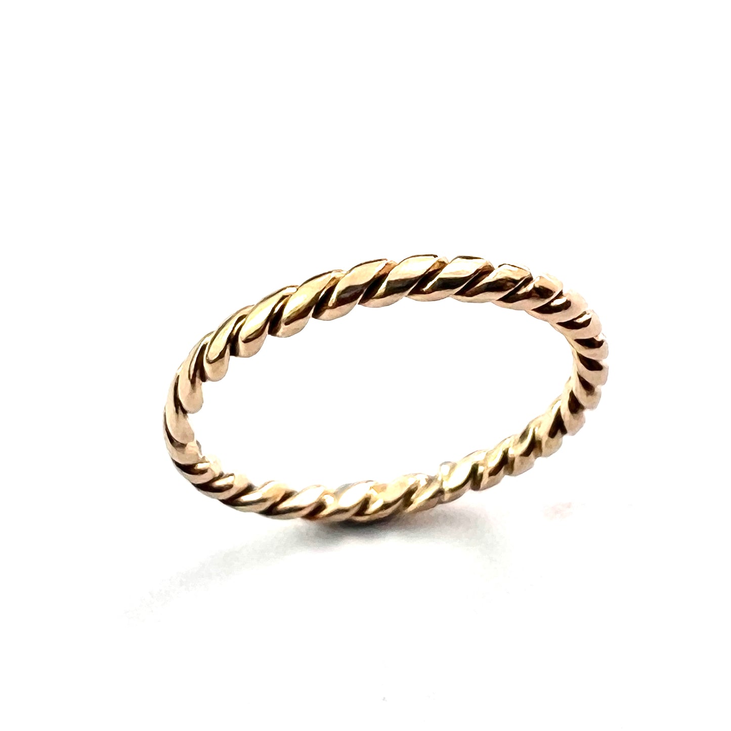 Vintage Hallmarked 9CT Gold Twisted Rope Ring