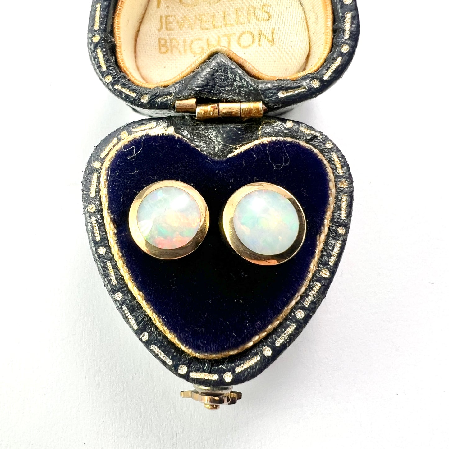 Vintage 18CT Gold Opal Stud Earrings