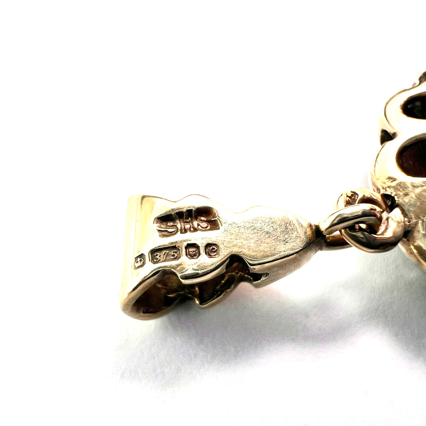 Vintage Sapphire and Diamond Gold Pendant