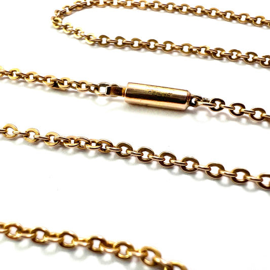 Edwardian 9CT Gold Chain Necklace