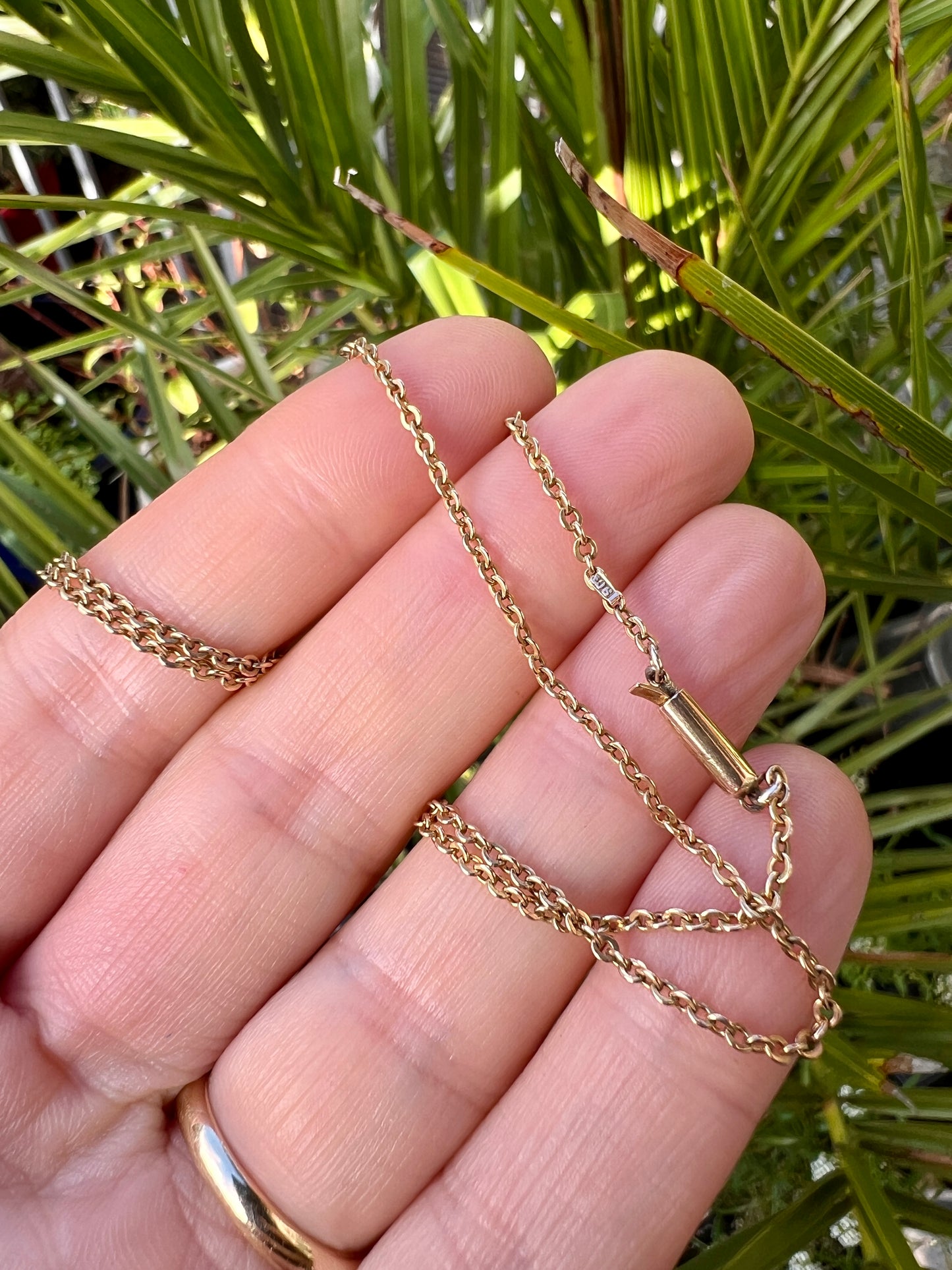 Edwardian 9CT Gold Chain Necklace