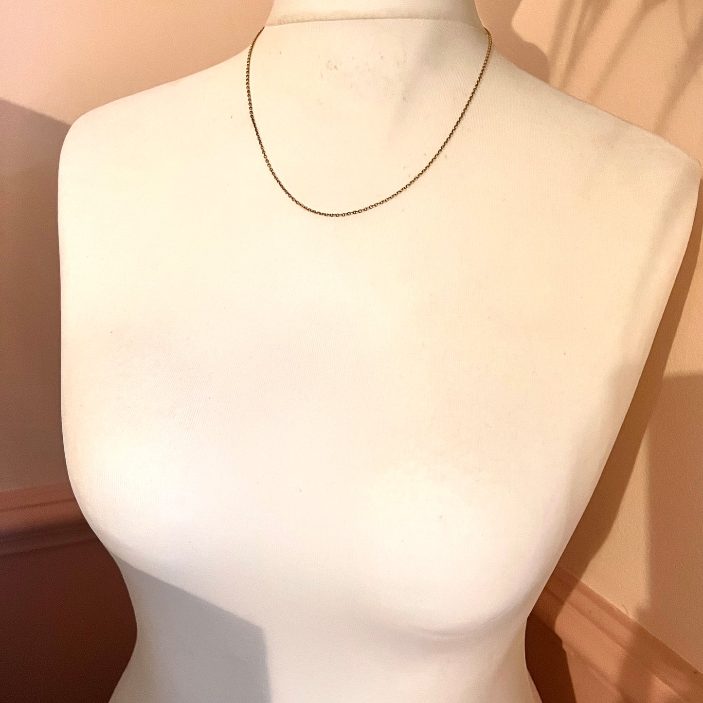 Edwardian 9CT Gold Chain Necklace