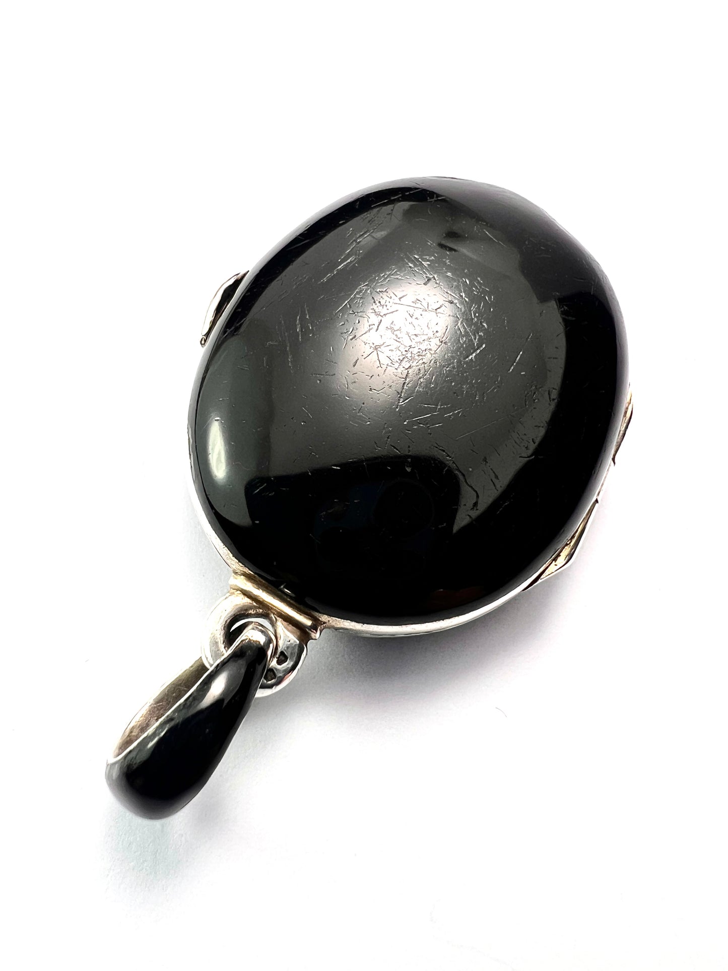 Victorian Large Enamelled Silver AEI Eternal Love Locket