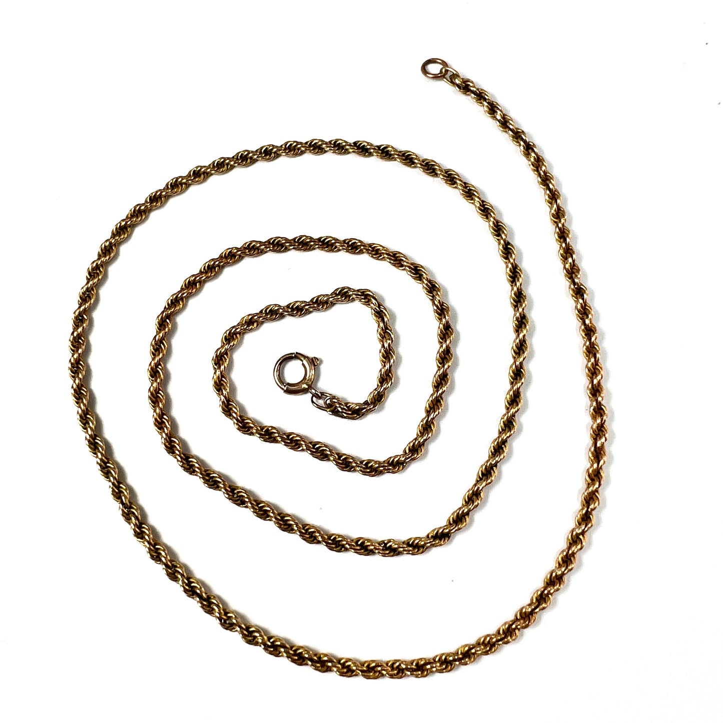 Solid 9CT Gold Rope Chain Necklace