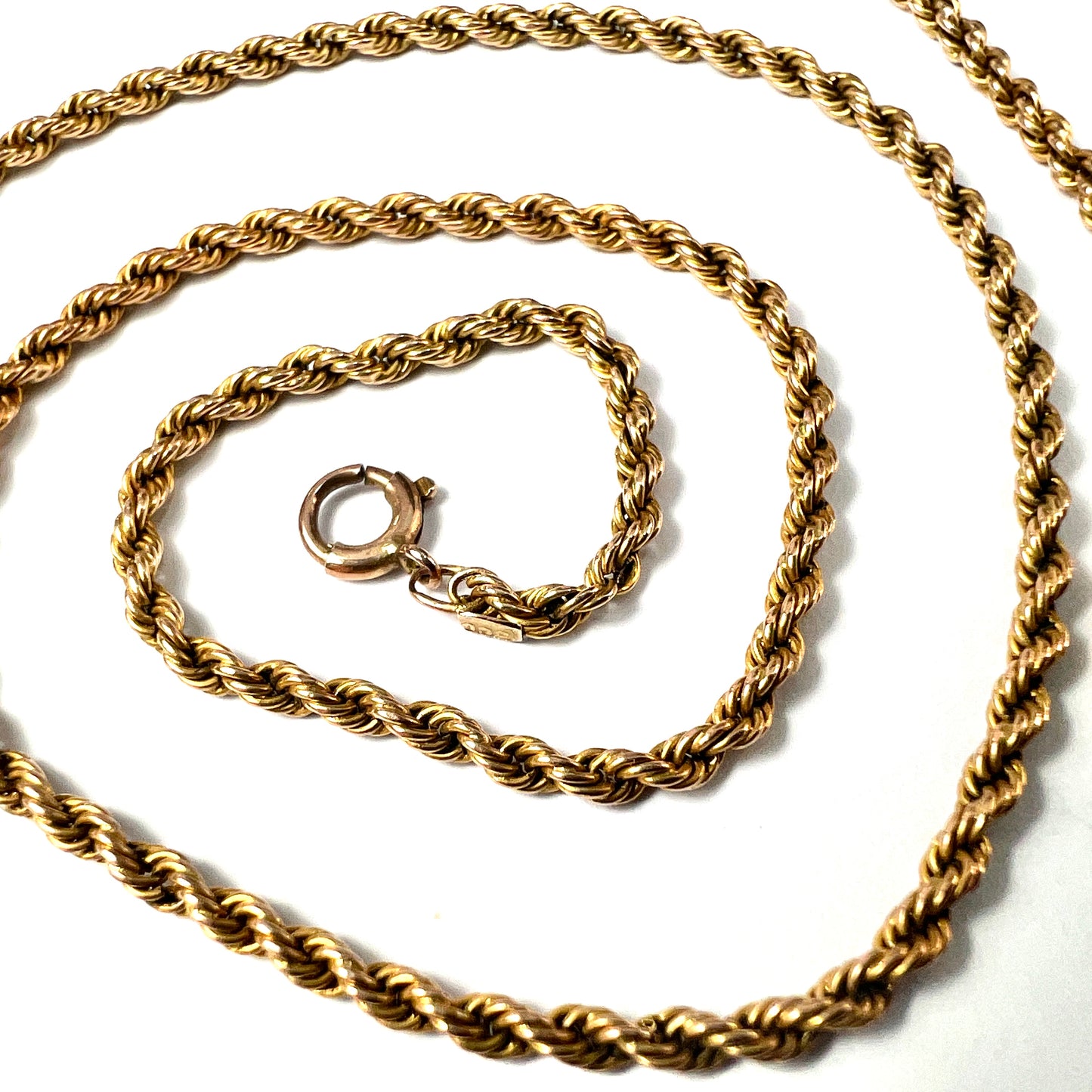 Solid 9CT Gold Rope Chain Necklace