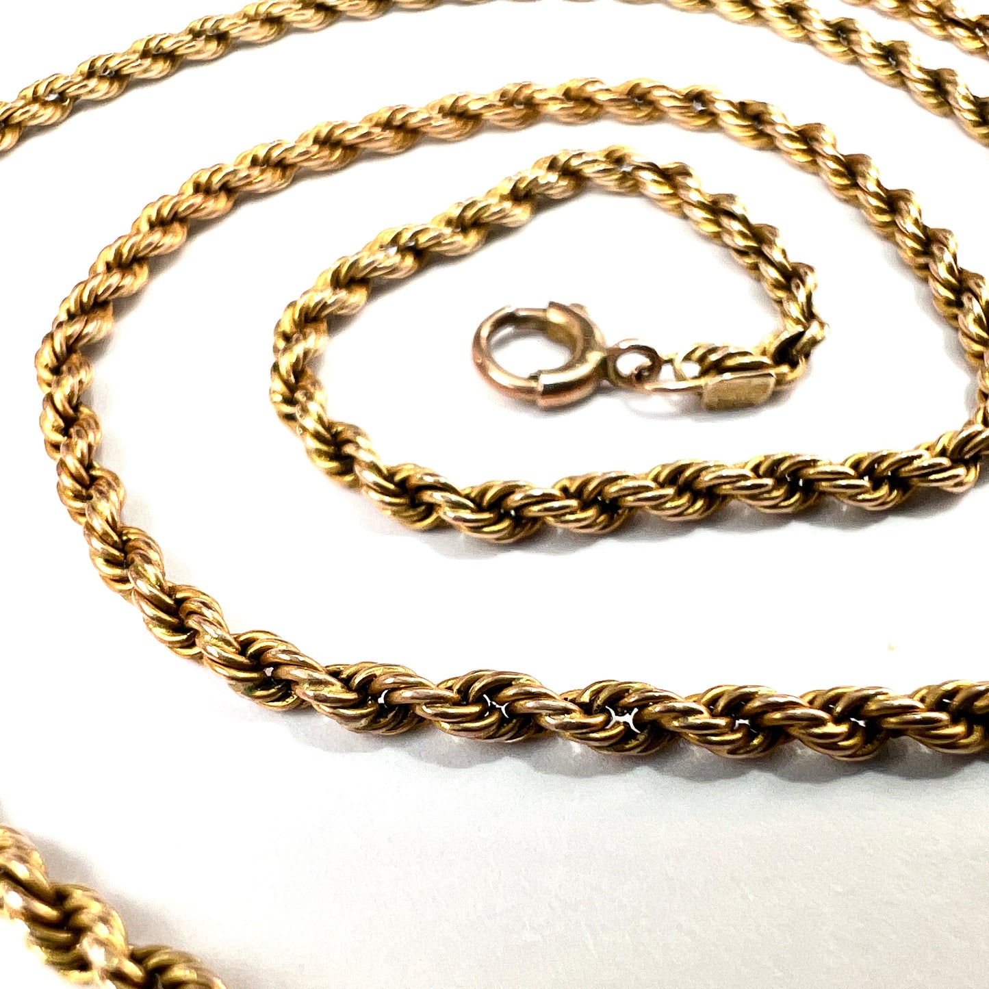 Solid 9CT Gold Rope Chain Necklace