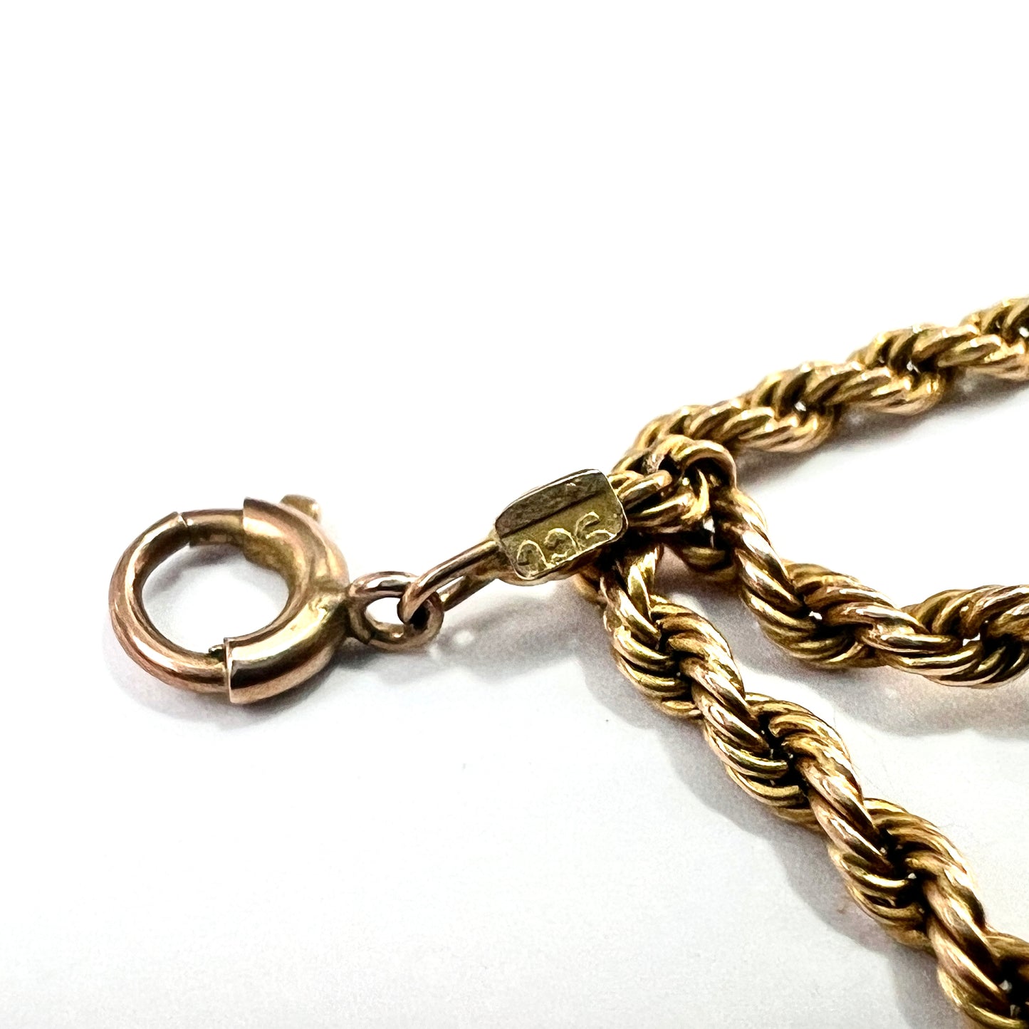 Solid 9CT Gold Rope Chain Necklace