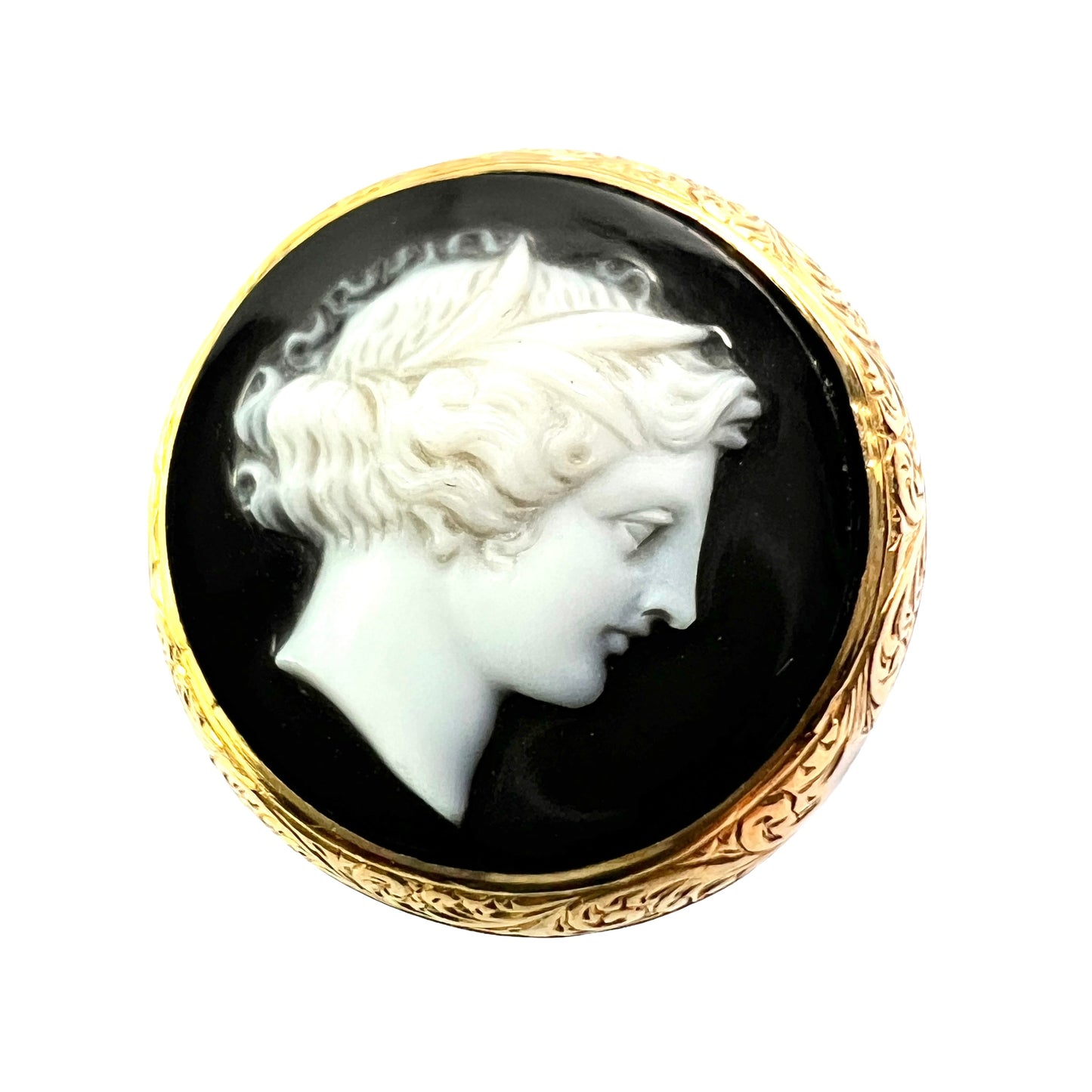 Georgian Gold Carved Hardstone Cameo Ring