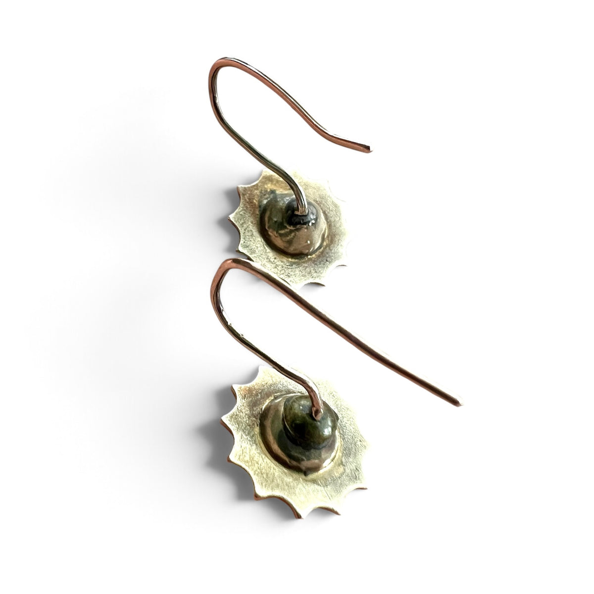 Victorian Gold Star Paste Diamond Earrings