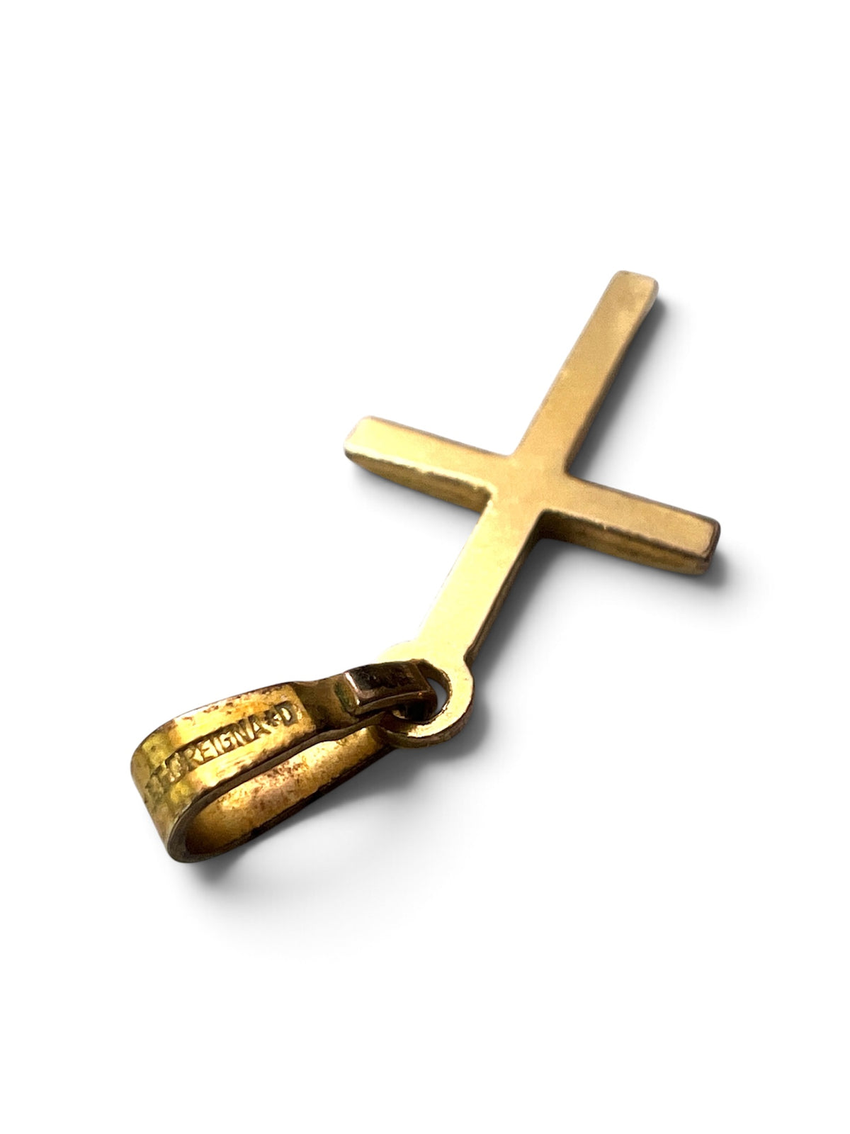 Small Vintage Rolled Gold Crucifix Cross Pendant