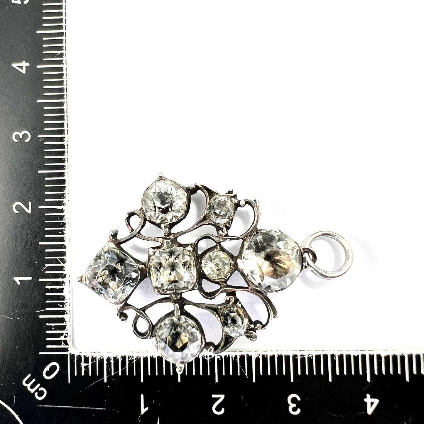 Georgian Silver Rock Crystal Pendant Conversion