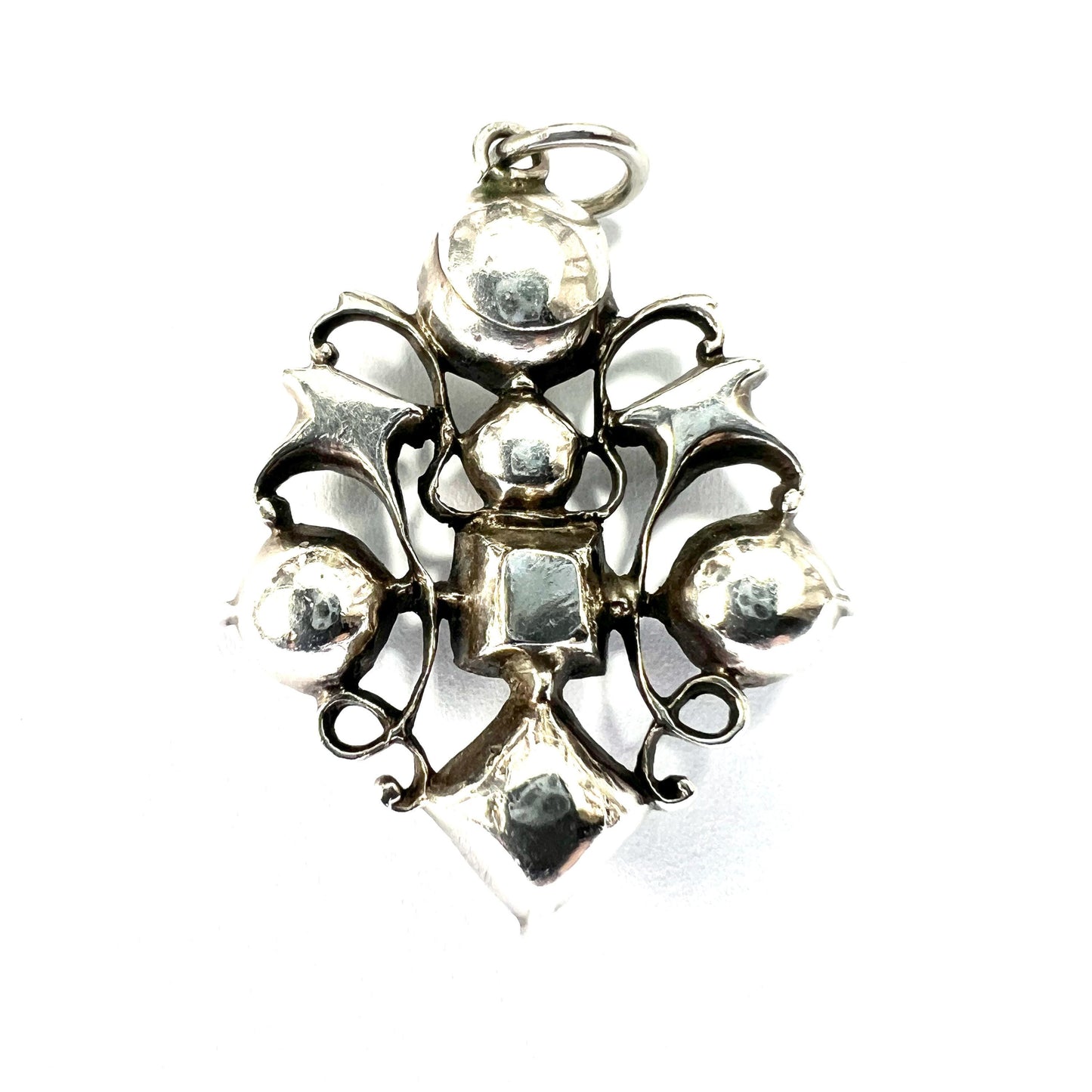 Georgian Silver Rock Crystal Pendant Conversion