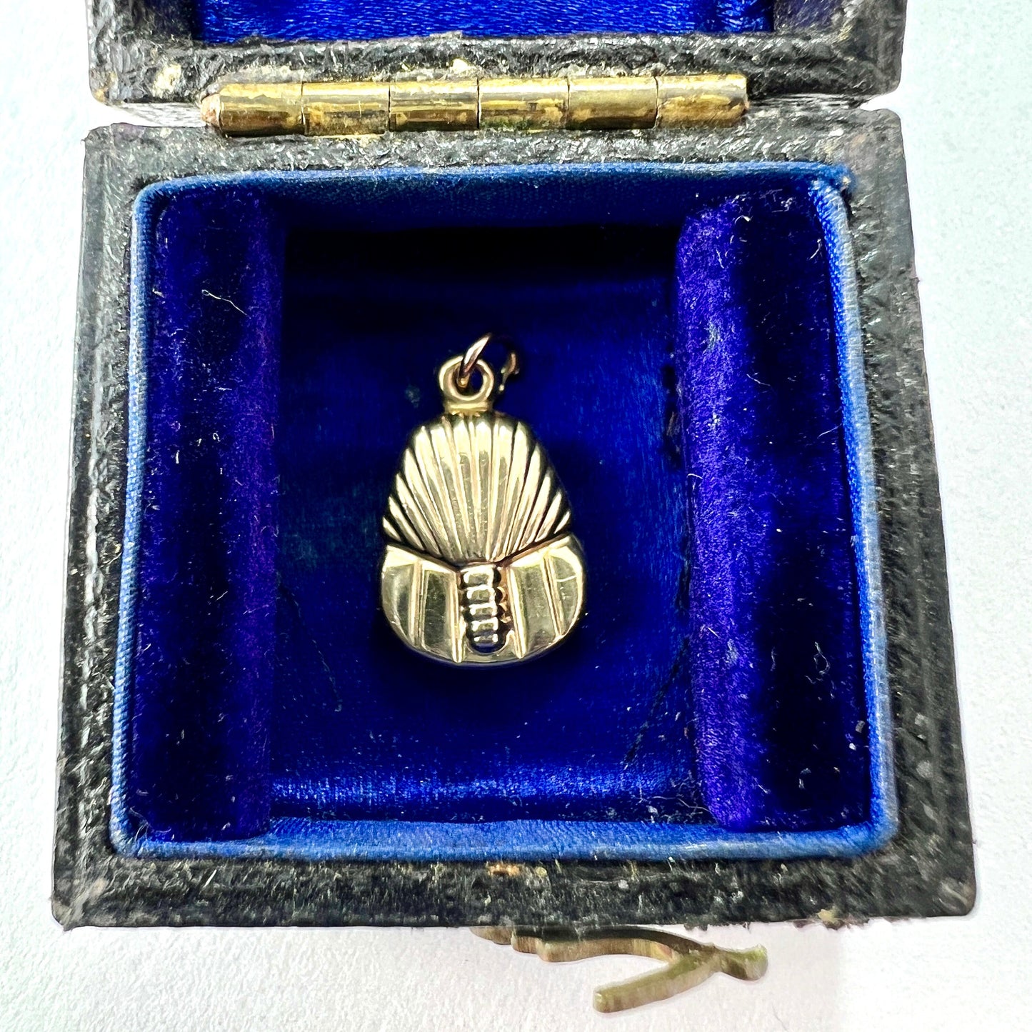 Small Vintage 9CT Gold Egyptian Tutankhamum Pharoah Pendant